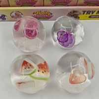 Promotion Jouets Squishy Vaseline : Adorables Canards et Boules de Fruits, Jouets à Presser Transparents à Rebond Lent pour Soulager le Stress