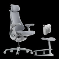 Libernovo Fauteuil de bureau pivotant et inclinable, confortable et relaxant, avec repose-pieds, pour le gaming, le salon et le travail, design dynamique