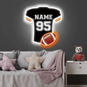 Letrero de neón deportivo personalizado, decoración de pared de tienda, letrero de iluminación, logotipo de negocios, letrero de neón de fútbol americano para decoración de pared - Product Image 4