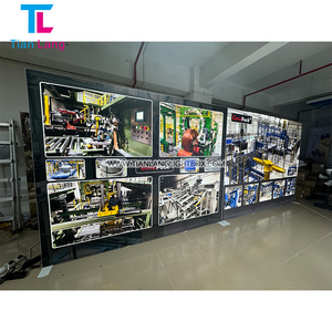 Free Design Backlit Exhibition Booth Design Portable Trade Show Backdrop <b>LED</b> L-shaped <b>Corner</b> Exhibition <b>Light</b> Box - Product Image 1