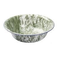Günstiger Preis Metall Vintage Emaille Gewöhnliche Becken Esstisch Dekorative mehrfarbige Emaille Finishing Storage Bowl Set