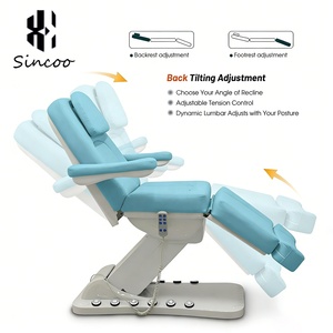 Mesa y Cama de Masaje Facial Eléctrica Moderna, Camilla Estética con 3 Motores y Control de Pie, Camas de Belleza para Spa y Tatuajes - Product Image 2