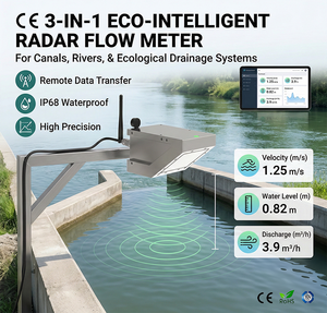 Débitmètre radar 24 GHz CE Hondetech pour l'irrigation en canal ouvert, la <span class=keywords><strong>mesure</strong></span> de la vitesse des courants et du niveau d'eau des rivières, des lacs et des marées - Product Image 2