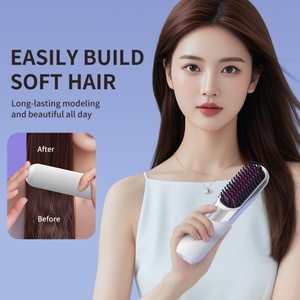 Cepillo Eléctrico Inalámbrico para el Cabello, Cepillo Alisador Profesional con Calor, Estilizador en Caliente, Cepillo Alisador de Cabello Inalámbrico - Product Image 4