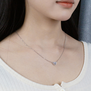 Messi Jewelry MSN-621 18K White Gold of Women's Diamond Necklace - Product Image 6