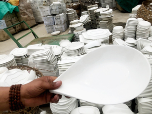 Đồ dùng nhà bếp giá rẻ bán trực tiếp, tủ bếp hiện đại cổ điển sang trọng, đĩa sứ trắng có sẵn từ nhà máy trực tiếp - Product Image 2