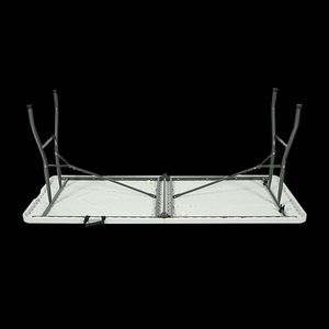 High Quality Plastic <b>Table</b> <b>6ft</b> White Rectangular Plastic Outdoor Furniture Folding Banquet Garden Dining Event Folding <b>Tables</b> - Product Image 5