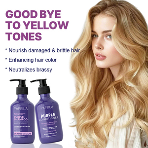 Champú Protector del Color Morado Sin Parabenos, Champú Tonalizante Violeta Nutritivo <span class=keywords><strong>para</strong></span> <span class=keywords><strong>Cabello</strong></span> <span class=keywords><strong>Rubio</strong></span> Decolorado - Product Image 4