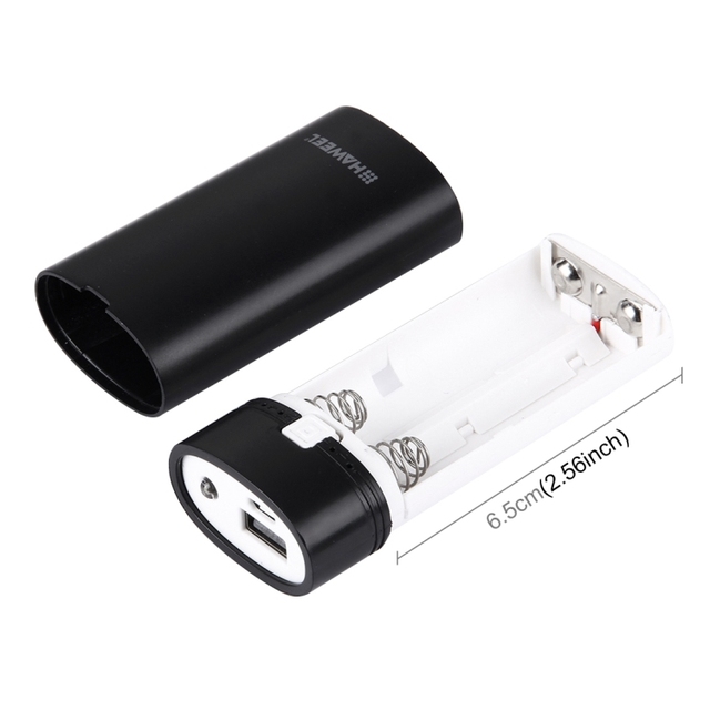 Factory Price HAWEEL Charger Shell DIY 2x18650 Battery 5600mAh Portable Power Bank Case