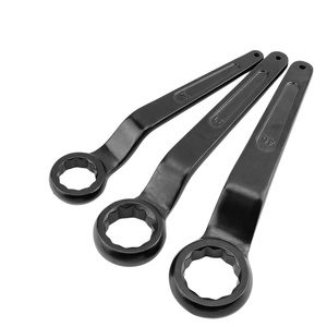 Clé à douille noire à pointe profonde, robuste, à extrémité unique, à poignée droite, 12 pans, 27-75 mm, en acier au carbone - Product Image 4