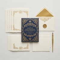 Juego de Invitaciones de Boda de Lujo con Diseño Personalizado, Elegantes Tarjetas de Papel con Lámina Dorada para Fiestas de Boda, Tarjeta de Felicitación