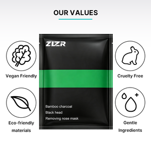 Mascarilla Facial de Carbón de Bambú ZLZR para Eliminar Puntos Negros, Ingredientes Suaves, Apta para Veganos, Libre de Crueldad Animal, Materiales Ecológicos - Product Image 1