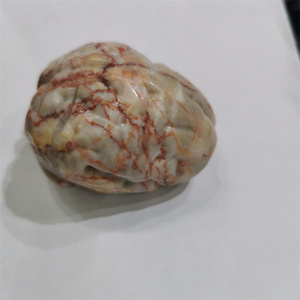 Großhandel poliertes Handwerk Kristall menschliches Gehirn Modell Red <span class=keywords><strong>Net</strong></span> Jasper <span class=keywords><strong>Brain</strong></span> für dekoratives Handwerk - Product Image 2