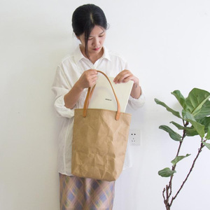 Sac fourre-tout en papier DuPont, style rétro créatif, sac à bandoulière unique, résistant aux déchirures et imperméable, sac de style minimaliste pour femme. - Product Image 1