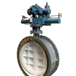 Nuzhuo High-Temperature Control Electric Butterfly Valve Customizable OEM WCB For Water Media For ODM Support