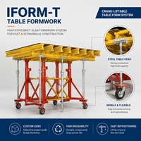 Système de coffrage de table en poutre de bois CONSO IFORM-T H20, haute résistance, réutilisable pour la construction commerciale et résidentielle