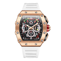 Montre chronographe de sport de luxe pour homme, mouvement Seiko, automatique, mécanique, logo personnalisé, montre automatique, logo, style hip-hop