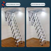 Escalier de grenier électrique escamotable, échelle de loft rétractable, télécommande, escalier de plafond pliable, robuste