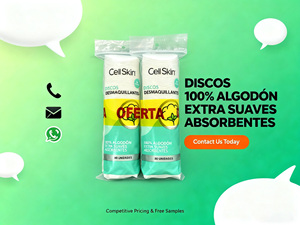 Pack économique, vente chaude, <span class=keywords><strong>coton</strong></span> rond naturel 100% biologique hypoallergénique écologique pour le démaquillage, 80*2 pour le visage - Product Image 6