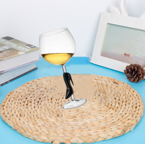 Verre à vin à tige à talon haut 3D personnalisé en gros gobelet ménager verre à vin blanc bordeaux - Product Image 4