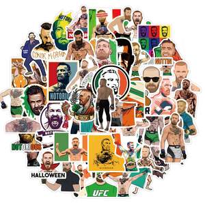 50 Uds FTG atleta Conor McGregor pegatinas etiqueta decorativa para equipaje portátil guitarra teléfono casco monopatín pegatina impermeable - Product Image 2
