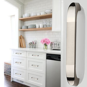 Poignées de style européen pour tiroirs, armoires, portes, en acier inoxydable 304, poignées de cuisine chinoises, quincaillerie de meubles - Product Image 2