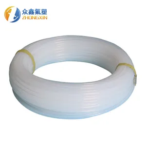 Tubo in ptfe bianco di vendita caldo O.D 6mm X I.D 5mm superficie liscia tubo in ptfe con coefficiente più basso
