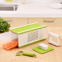 2022 Nieuwe Keuken Multifunctionele Groente Slicer Opvouwbare Rasp Slicer Met Opbergdoos 5 In 1 Multifunctionele Groentesnijder