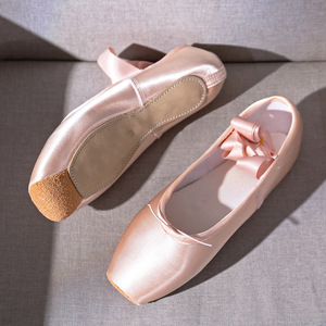 Scarpe da <span class=keywords><strong>punta</strong></span> per balletto in raso per bambini adulti di fabbrica - Product Image 4