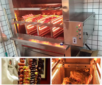 Machine à griller au charbon de bois sans fumée, barbecue/rôtissoire automatique, machine à rôtir le poulet pour restaurant