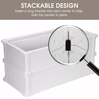 Jardinière en plastique durable à assembler facilement, avec placage imitation bois, pour légumes et fleurs
