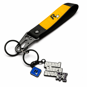 Llavero Metálico Personalizado con Logotipo de Empresa, Letra de Dibujos Animados en 2D y 3D, Esmalte Duro, <span class=keywords><strong>GTA</strong></span> <span class=keywords><strong>5</strong></span> 6, Llaveros de Juegos al por Mayor - Product Image 2