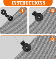 Connecteur de filet d'ombrage avec pont, clips robustes pour toile pare-soleil, œillet instantané pour clôture de jardin et filet de jardinage