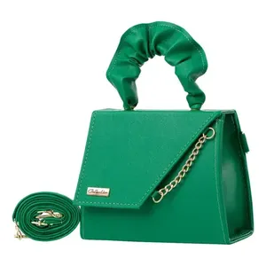 Borsa a Tracolla Verde da Donna Fana 17x14x5 Cm, Impermeabile con Fodera in PU, Cinturino a Catena, Alla Moda per Uso Quotidiano - Product Image 3