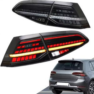 Feux arrière VLAND <span class=keywords><strong>Golf</strong></span> MK7 MK7.<span class=keywords><strong>5</strong></span> 2012-2020 pour VW 2013 2014 2015 Clignotants séquentiels ambre avec couvercle fumé <span class=keywords><strong>GTI</strong></span> GTR GTD TDI TSI - Product Image 1