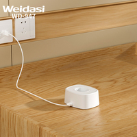Raquette électrique anti-moustiques ABS, rechargeable, avec écran LCD, sécurité, pour la maison, avec base suspendue et debout