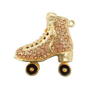 Themed Pendants Alloy Metal Charms With Rhinestones For Gift Diy Fashion Accessories Unisex Jewelry Pendant - Product Image 3
