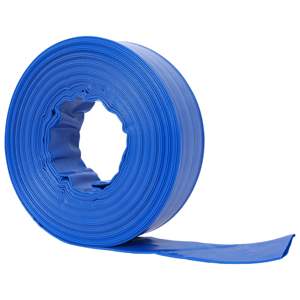 สายยางระบายน้ำแบบแบน ขนาด 1-1/2 นิ้ว ยาว 2.6 นิ้ว สีน้ำเงิน ทำจาก PVC คุณภาพสูง สำหรับงานหนัก ความยาว 100 ฟุต ใช้สำหรับล้างสระว่ายน้ำและสวน - Product Image 5
