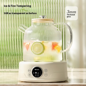 Bouilloire Électrique Multifonction en Verre pour la Santé, Température Constante, Infuseur à Thé, <span class=keywords><strong>Chauffe</strong></span>-<span class=keywords><strong>Eau</strong></span> pour Maison et Bureau, Prise EU/US - Product Image 5