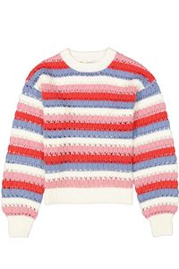 OEM ou ODM chandails tricotés automne-hiver pour les adolescentes pulls à rayures colorées chandails de marque minces pour les filles - Product Image 3