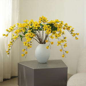 Vente chaude Fleur De Soie De Vigne Artificielle Plusieurs Couleurs pour La Décoration De Mariage Jardin Extérieur - Product Image 4