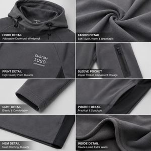 Sudadera con Capucha Personalizada, Resistente al Agua, Ligera, para Actividades al Aire Libre, con Logotipo OEM - Product Image 3