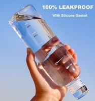 Botella de Vidrio Cilíndrica de Borosilicato sin BPA de 300ml, 500ml, 750ml, 1000ml al por Mayor para Tequila, Brandy, Zumo - Envases Personalizables
