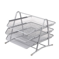 Articles ménagers simples Plateau à lettres empilable et coulissant à 3 niveaux Organisateur de plateau de bureau 3 niveaux