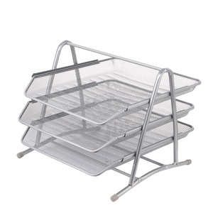 Simple Houseware 3-Tier <strong>Stackable</strong> and Sliding Desktop Document Letter <strong>Tray</strong> Organizer <strong>Desk</strong> <strong>Tray</strong> 3 Levels - Product Image 5