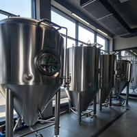Cuve de Fermentation Conique en Acier Inoxydable 1000L 2000L 4000L 10000L 20000L Équipement de Brassage à Double Enveloppe Marque HEM Garantie 6 Ans