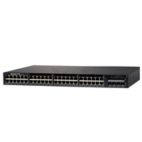 New WS-C3650-48FS-S 3650 series 48 Port Gigabit Full POE Layer 3 Switch 4X1G Uplink IP Base