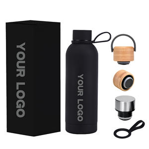 Stainless Steel Double Wall Leak-Proof Sport Flask Water <b>Bottle</b> with Handle and Lid 350ml-1000ml - Product Image 1