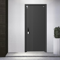 Puerta de Seguridad Blindada Moderna de Lujo SODERFE para Exteriores, Villas y Apartamentos, Insonorizada 40dB, Ignífuga, Antibalas, Multicapa de Aluminio