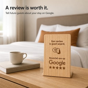 Tarjeta NFC de madera personalizada con chip NTAG213 para reseñas de Google, letrero de mesa para pedidos en restaurantes <span class=keywords><strong>y</strong></span> comentarios de clientes - Product Image 4